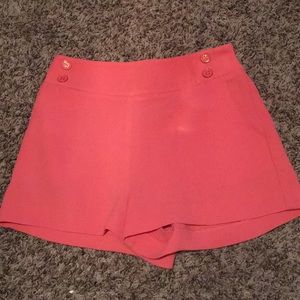 Coral summer shorts